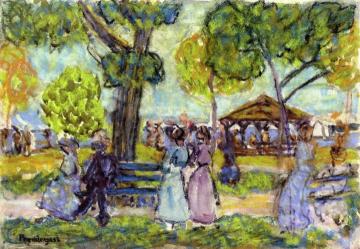 The Pavilion Artwork by Maurice Prendergast