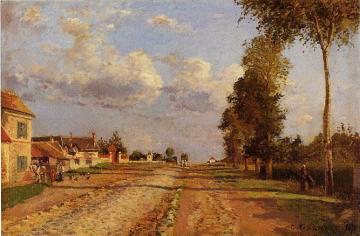 Road to Racquencourt Artwork by Camille Pissarro