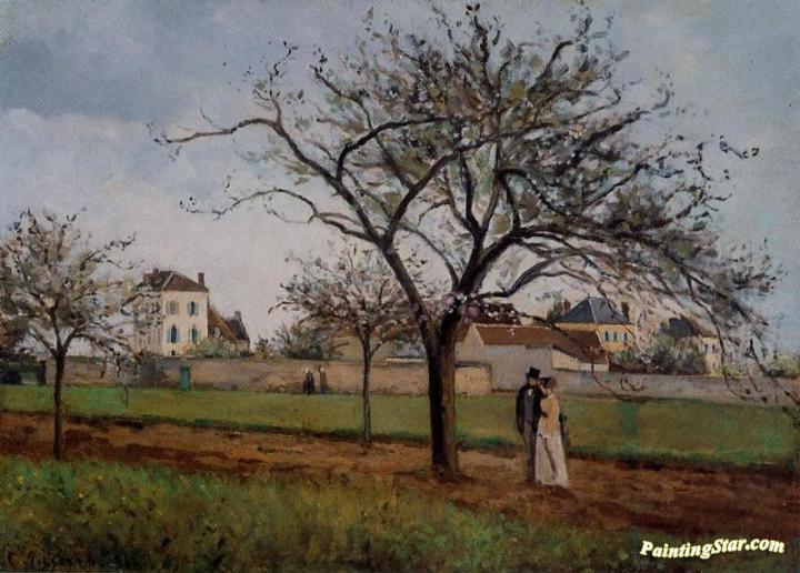 The House of Pere Gallien, Pontoise Artwork by Camille Pissarro
