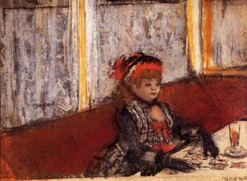 Woman in a Cafe Artwork by Edgar Degas