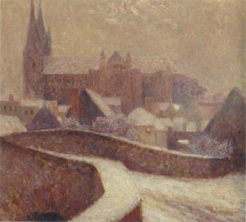 The Cathedral at Chartres Artwork by Henri Le Sidaner