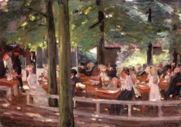Beer Garden in Laren (study) Artwork by Max Liebermann