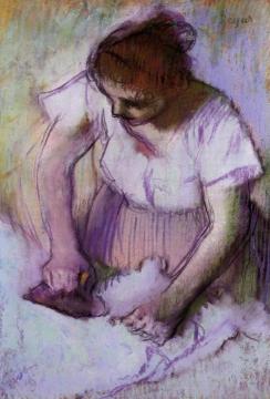Woman Ironing Artwork by Edgar Degas