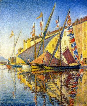 Tartans with Flags, Opus 240 Artwork by Paul Signac