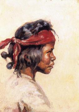 Indian Boy Artwork by William Robinson Leigh