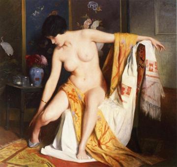Nude In An Interior Artwork by Julius LeBlanc Stewart