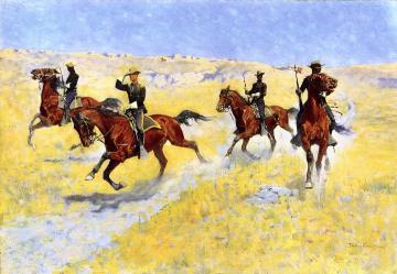 The Advance Artwork by Frederic Remington