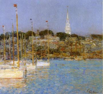Cat Boats, Newport Artwork by Frederick Childe Hassam