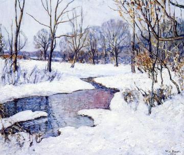 The Creek in Winter Artwork by Walter Emerson Baum