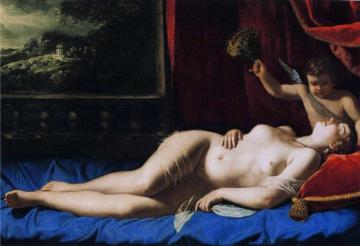Sleeping Venus Artwork by Artemisia Gentileschi