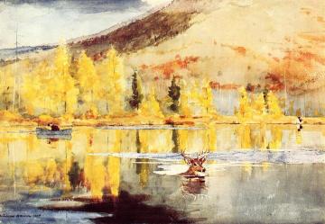 An October Day Artwork by Winslow Homer