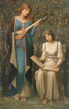 When Apples Were Golden and Songs Were Sweet but Summer Had Passed Away Artwork by John Melhuish Strudwick