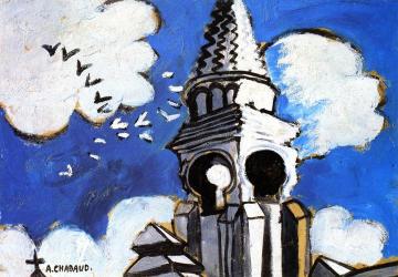 Church Spire Artwork by Auguste Chabaud