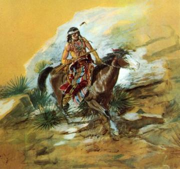 The Crow Scout Artwork by Charles Marion Russell