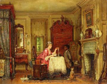 Drafting the Letter Artwork by Edward Lamson Henry