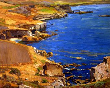 Coast of 1,000 Caves Artwork by William Wendt