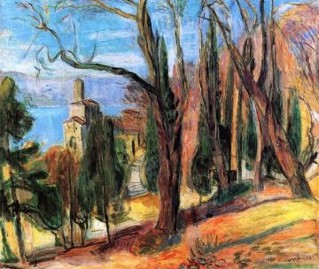 Landscape In Castagnola Artwork by Hans Purrmann