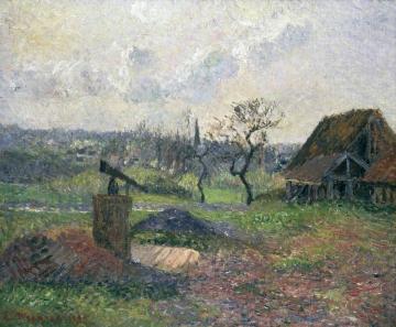 Brick Kiln, Eragny Artwork by Camille Pissarro