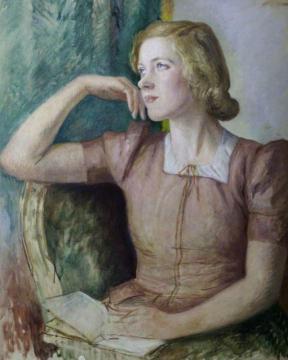 The Honourable Alice Caroline Helen Buchan, Lady Ramsay-Fairfax-Lucy Artwork by William Rothenstein