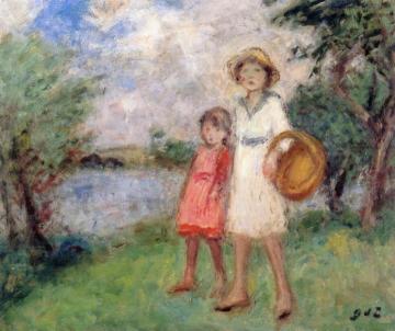 On The Banks Of The Seine At Andelys Artwork by Georges D'espagnat