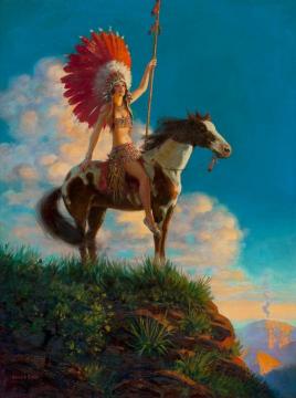 Indian Princess Artwork by Edward Mason Eggleston