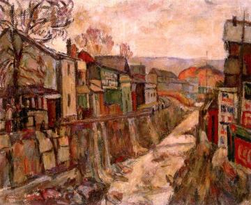 Mining Town, Luzerne, Pennsylvania Artwork by Abraham A. Manievich