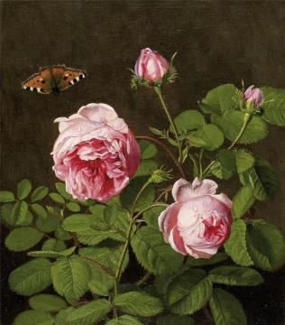 Still Life with Roses Artwork by Otto Didrik Ottesen