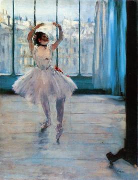 Dancer Posing Artwork by Edgar Degas