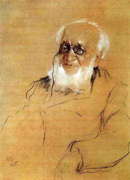 Portrait of P. Semionov-Tien-Shansky Artwork by Valentin Serov