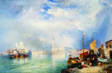 Entrance to the Grand Canal, Venice Artwork by Thomas Moran