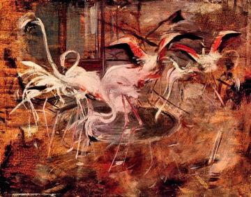 Pink Palace Ibis in the Vesinet Artwork by Giovanni Boldini