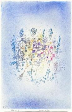 Houses in the Park Artwork by Paul Klee