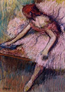 Pink Dancer Artwork by Edgar Degas