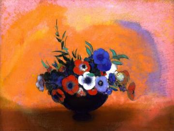 Anemones Artwork by Odilon Redon