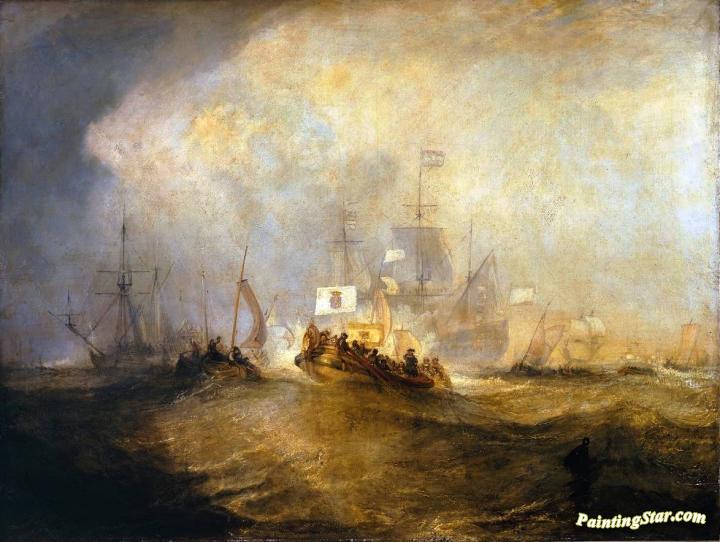 The Prince of Orange, William III, Embarked from Holland, and Landed at Torbay, November 4th, 1688 Artwork by Joseph Mallord William Turner