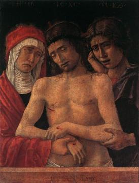 Dead Christ Supported By The Madonna And St John (pieta) Artwork by Giovanni Bellini