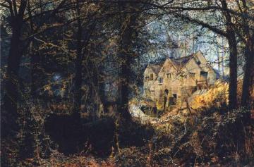 Autumn Glory, The Old Mill Artwork by John Atkinson Grimshaw