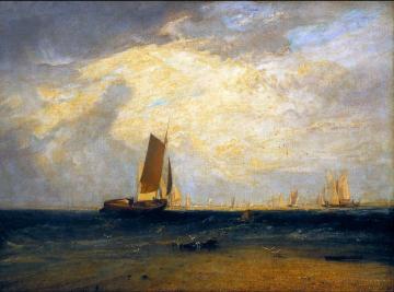 Fishing upon the Blythe-Sand Artwork by Joseph Mallord William Turner