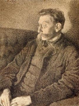 Portrait of Emile Verhaeren Artwork by Theo van Rysselberghe