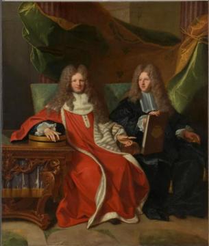 Monsieur Le Bret and his son, Cardin Le Bret Artwork by Hyacinthe Rigaud