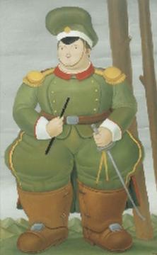 The Field Marshall Artwork by Fernando Botero