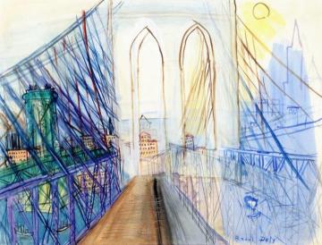 The Brooklyn Bridge Artwork by Raoul Dufy