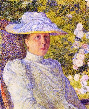 Portrait of Mathilde Vereeken Artwork by Theo van Rysselberghe
