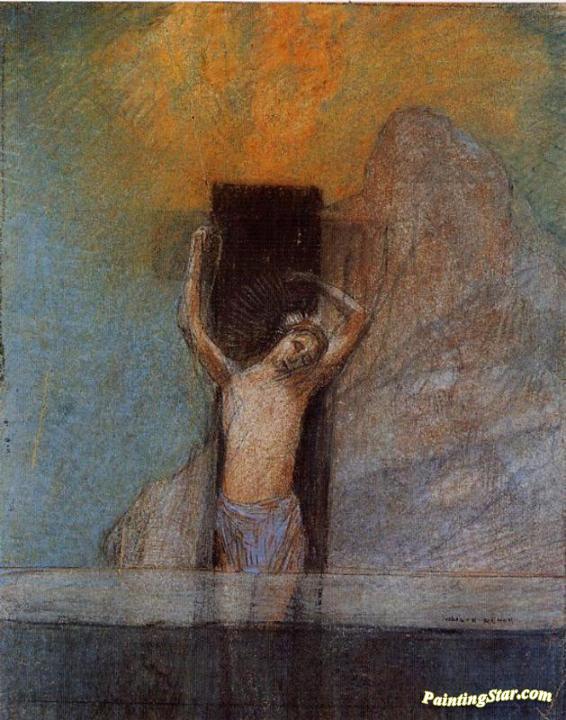 Christ on the Cross Artwork by Odilon Redon
