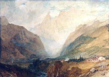 Mont Blanc, From Above Courmayeur Artwork by Joseph Mallord William Turner