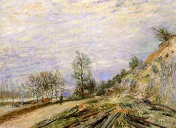 On the Road from Moret Artwork by Alfred Sisley