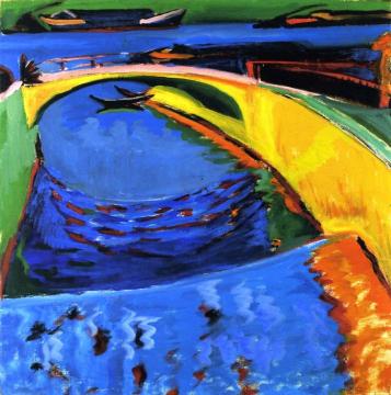 Bridge At The Mouth Of The Priessnitz Artwork by Ernst Ludwig Kirchner