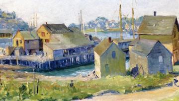 Gloucester Harbor - Late Afternoon Artwork by Max Kuehne