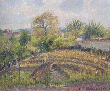 In the Garden Artwork by Camille Pissarro