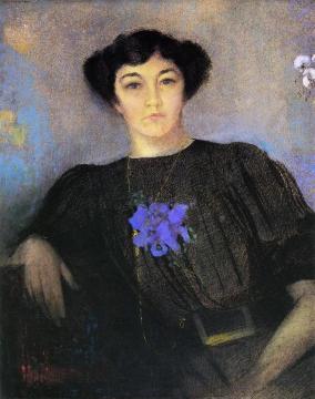 Portrait of Madame Gustave Fayet Artwork by Odilon Redon